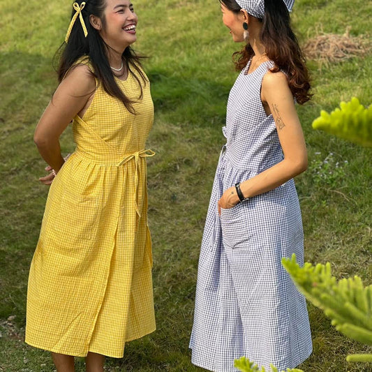 Myanmar Cotton Wrap Dress