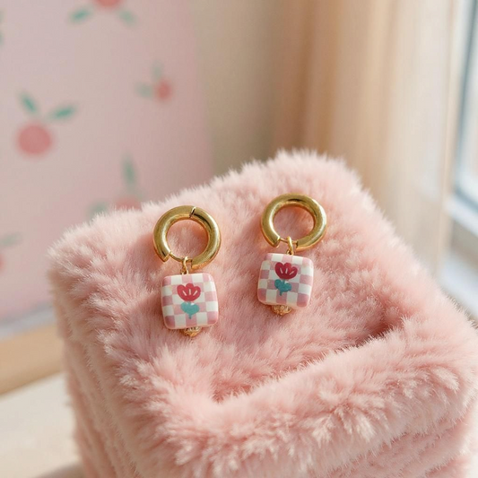 Dice earrings