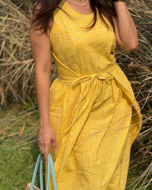 Myanmar Cotton Wrap Dress